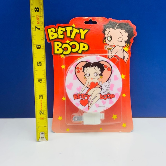 Betty Boop night light vtg rotary shade Hearts dog - Picture 3 of 3